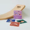 Planche d'équilibre + 10 Cartes de Yoga - OBSERVE MONTESSORI